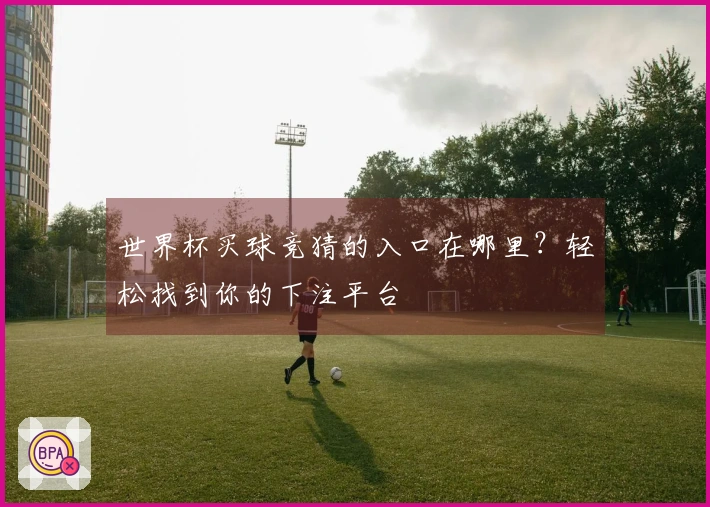 世界杯买球竞猜的入口在哪里？轻松找到你的下注平台